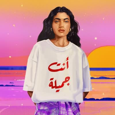 انت جميلة
